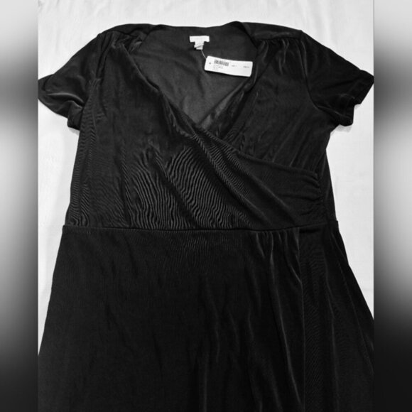 Chico's Black Wrap Dress - Picture 4 of 7